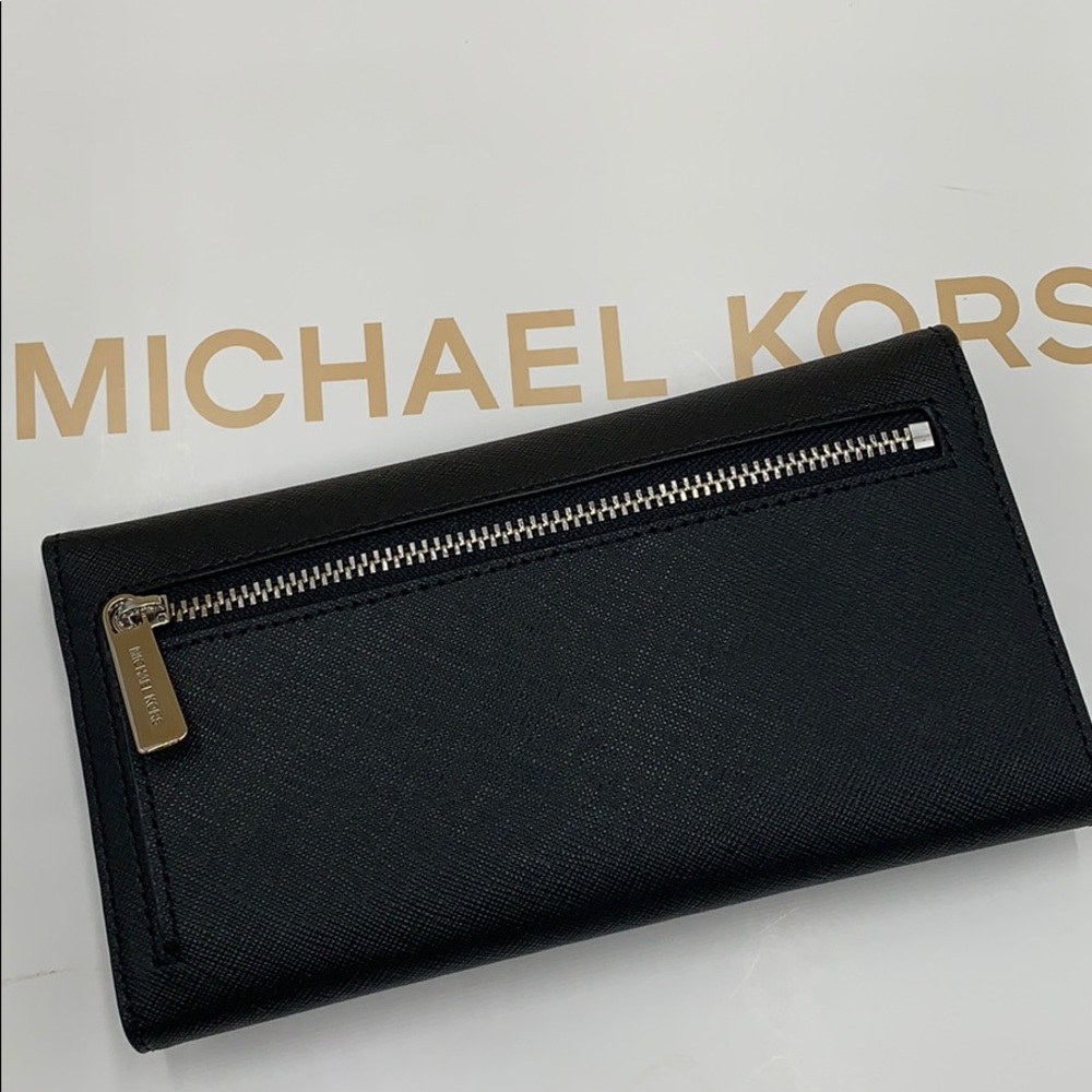 Michael Kors Jet Set Travel Lg Trifold Wallet - Picture 2 of 16